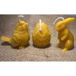 Svíčky ze včelího vosku Velikonoční kolekce